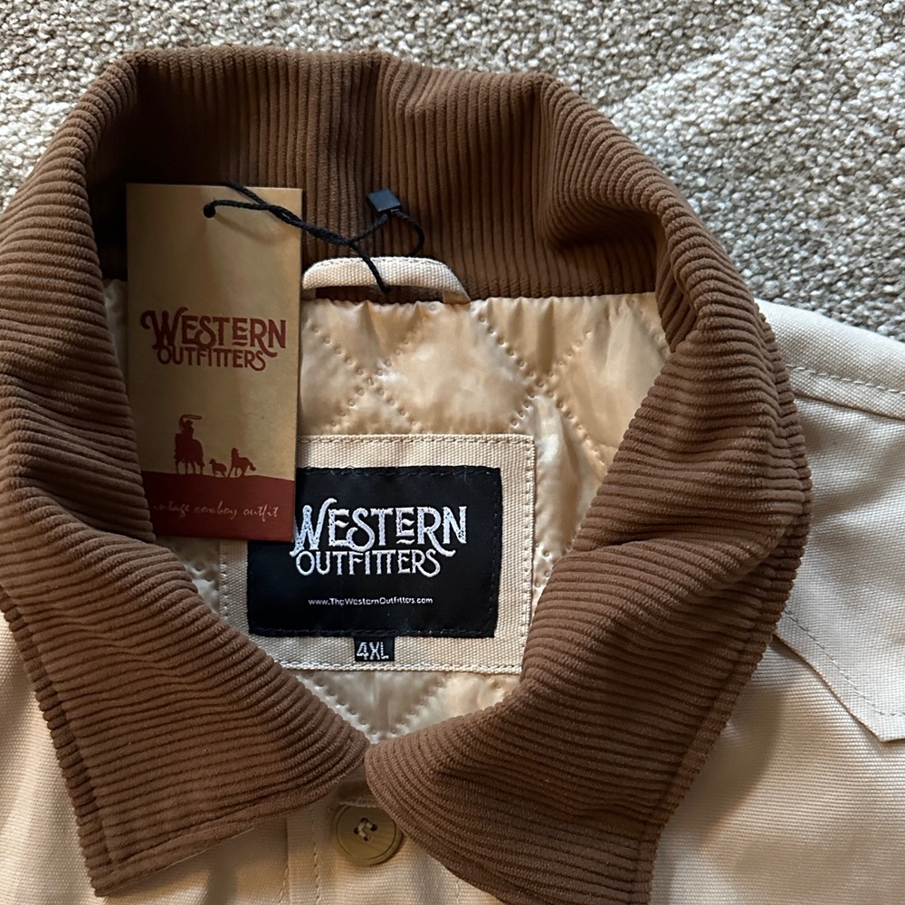 Men's Tan Jacket - Picture 3 of 3